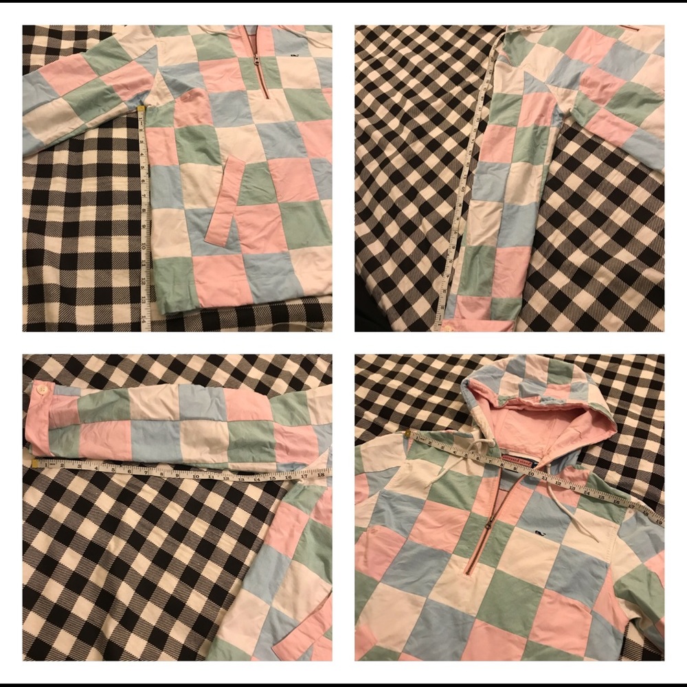 Vineyard Vines Patchwork 3/4 Zip Pullover - image 8